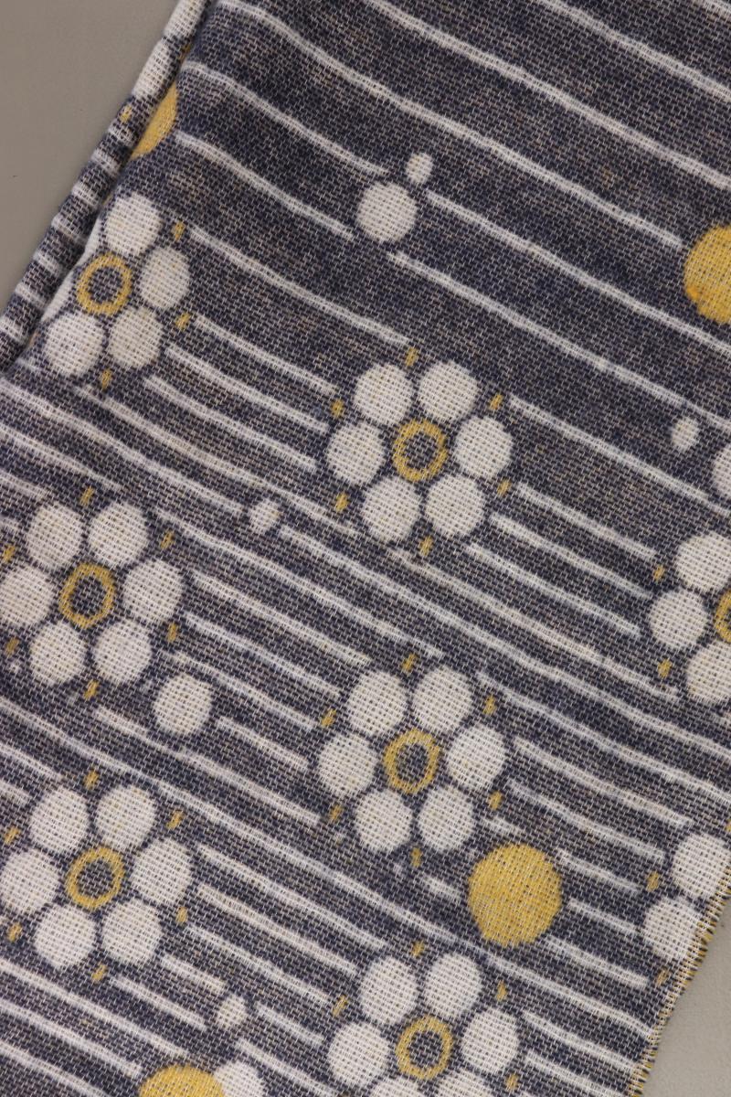 Schal mit Blumenmuster blau aus Polyester