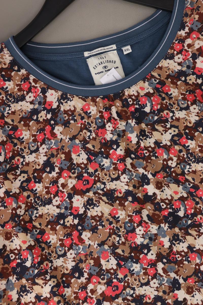 Tom Tailor Printshirt Gr. XXL mit Blumenmuster 3/4 Ärmel mehrfarbig aus Viskose