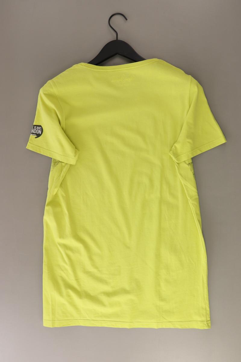 Pepe Jeans Printshirt für Herren Gr. S Kurzarm grün aus Baumwolle