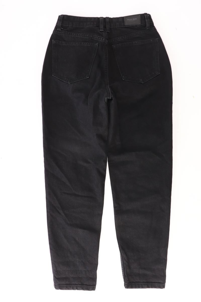 Bershka Mom Jeans Gr. 34 schwarz aus Baumwolle