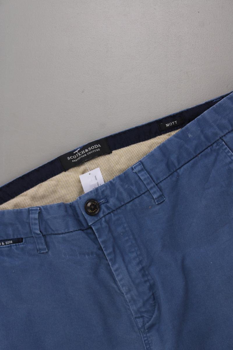 Scotch & Soda Chinohose für Herren Gr. W31/L32 blau aus Baumwolle