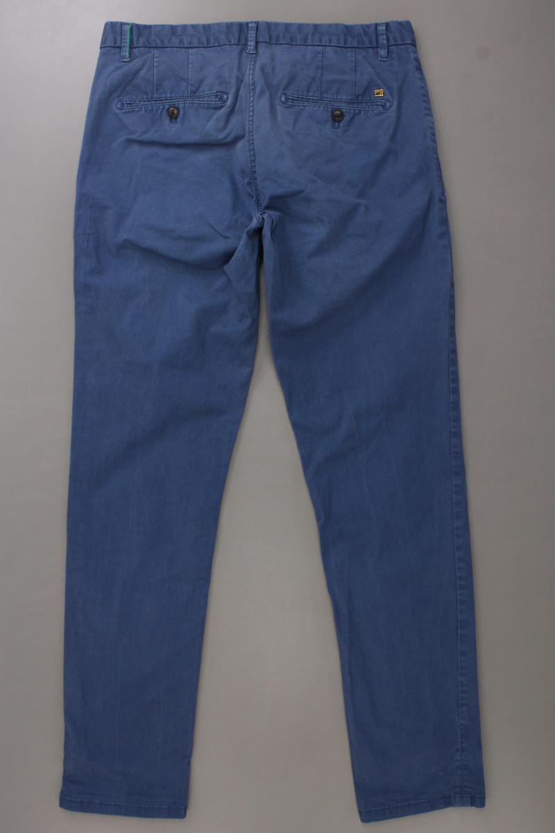 Scotch & Soda Chinohose für Herren Gr. W31/L32 blau aus Baumwolle