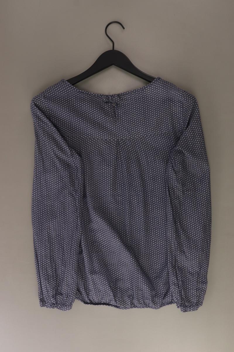 Opus Langarmbluse Gr. 38 blau aus Viskose