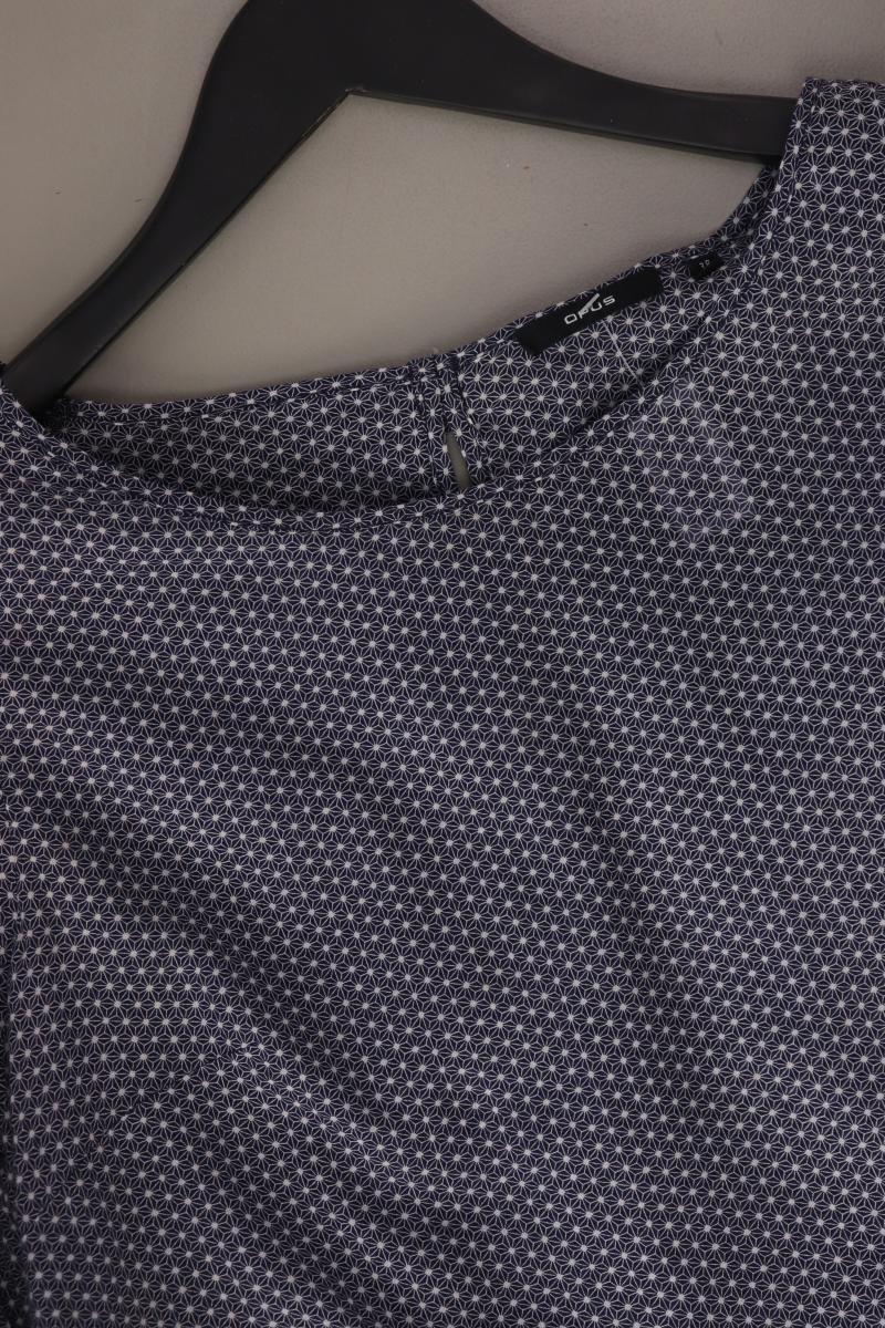 Opus Langarmbluse Gr. 38 blau aus Viskose