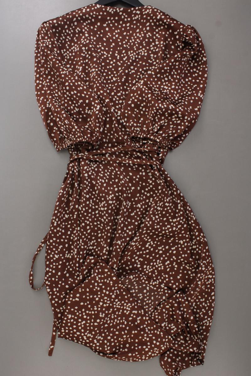 Sisters Point Wickelkleid Gr. L gepunktet 3/4 Ärmel braun aus Polyester