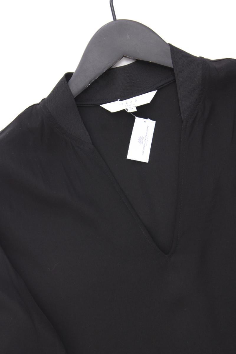 YAYA Kurzarmbluse Gr. 36 schwarz