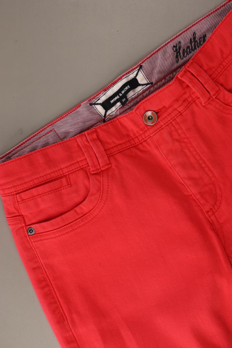 More&More Straight Jeans Gr. 36 rot aus Baumwolle