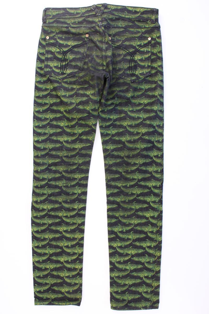 Versace x H&M Alligator Print Gr. W29 grün aus Baumwolle