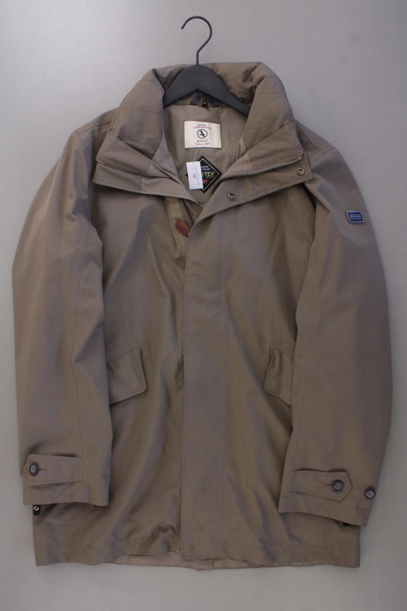 AIGLE Lange Jacke für Herren Gr. 54/56 braun aus Polyester