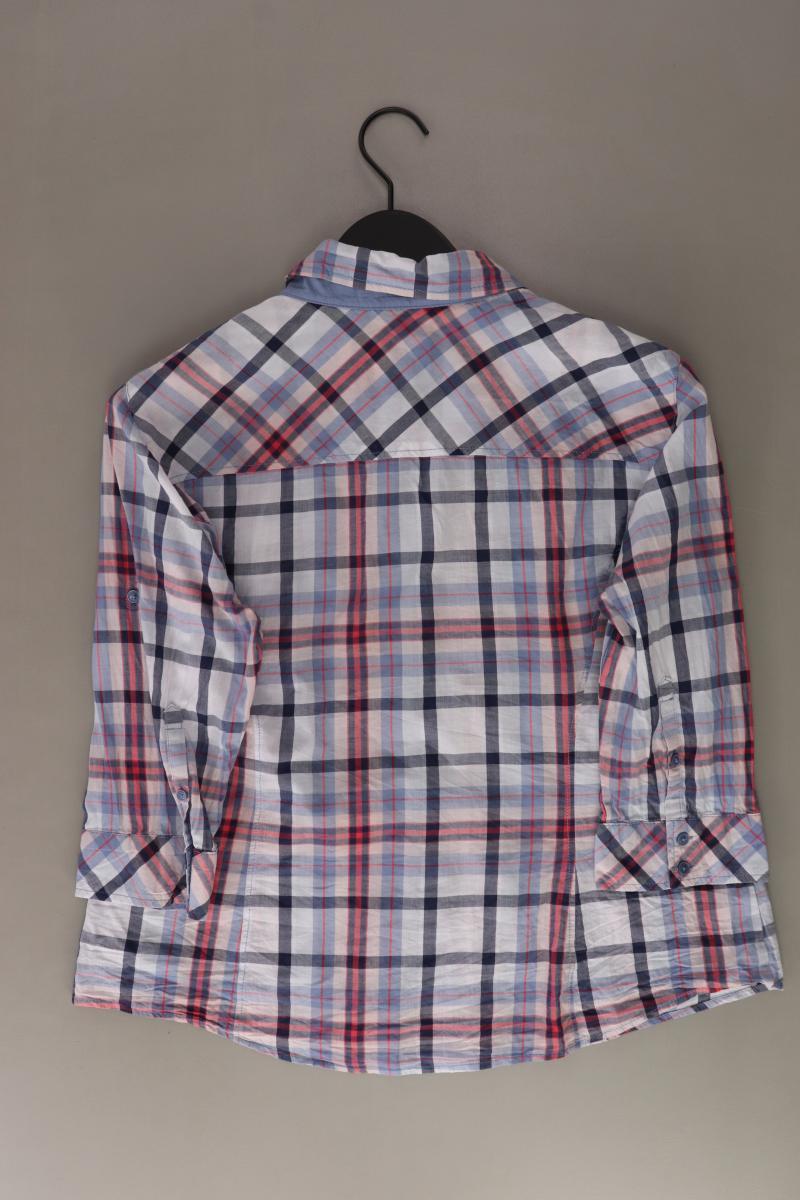 Bonita Karobluse Gr. 38 kariert 3/4 Ärmel blau aus Baumwolle