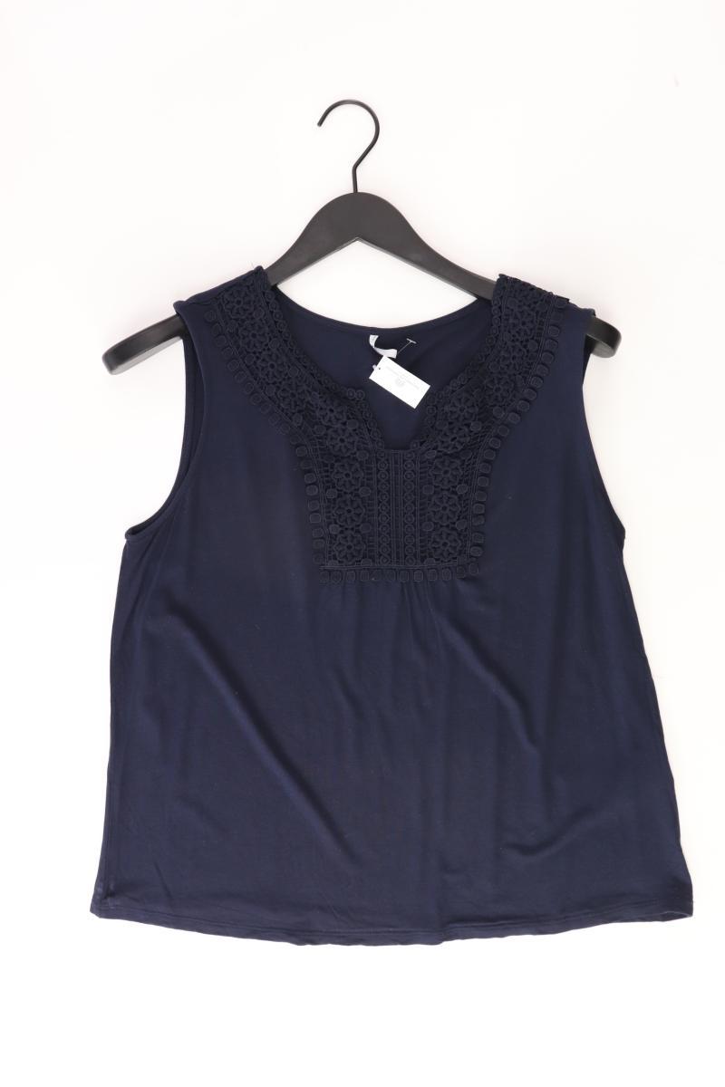 Only Bluse Gr. L Ärmellos blau aus Viskose