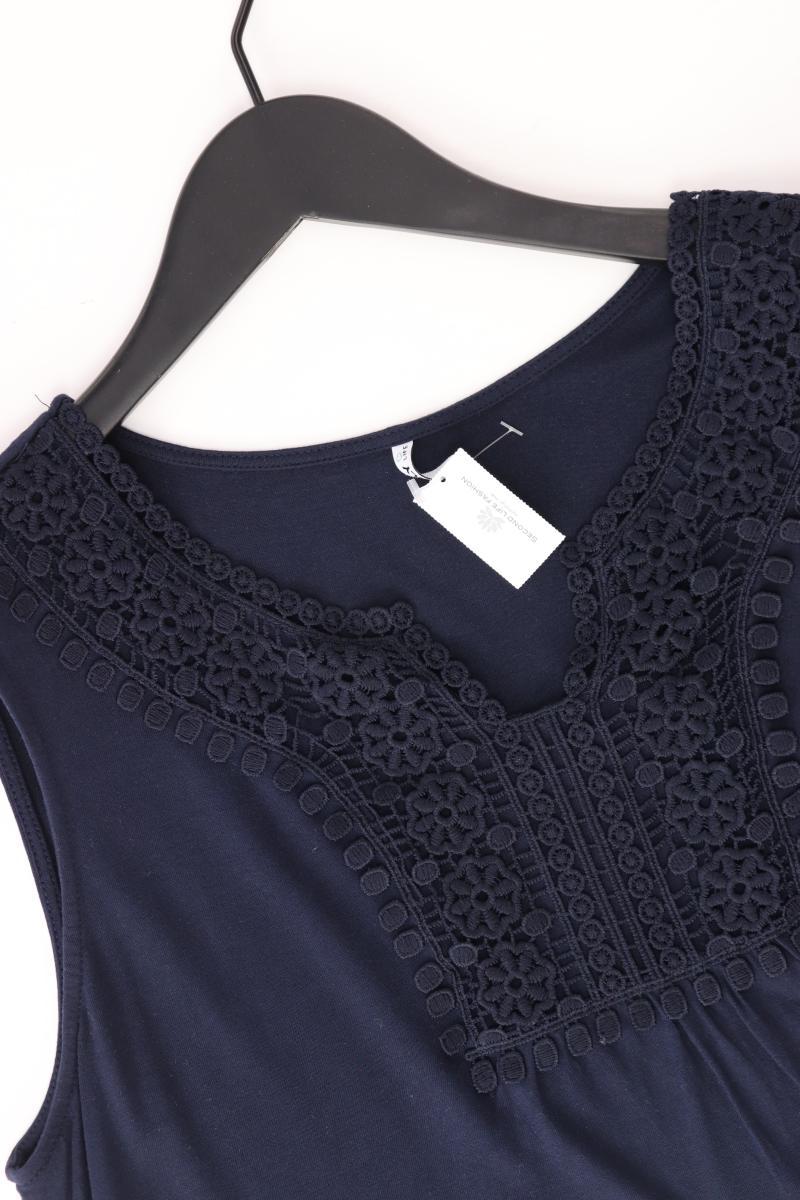 Only Bluse Gr. L Ärmellos blau aus Viskose