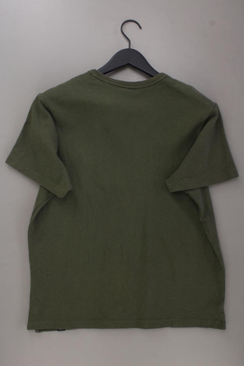 Pull&Bear T-Shirt für Herren Gr. M Kurzarm olivgrün