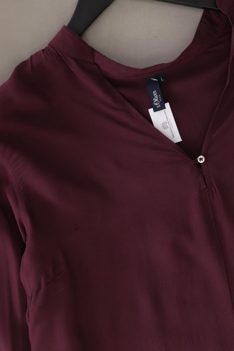 s.Oliver Langarmbluse Gr. L lila