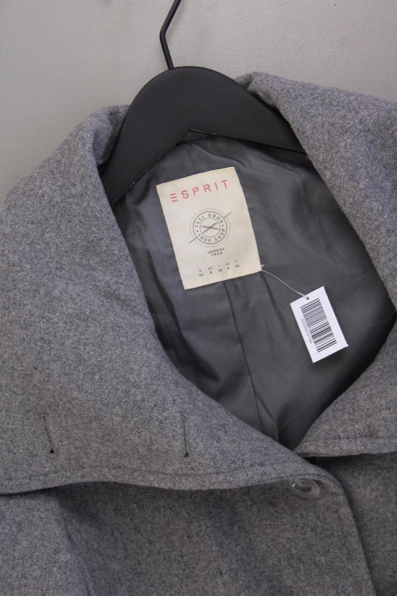 Esprit Wolljacke Gr. 34 grau