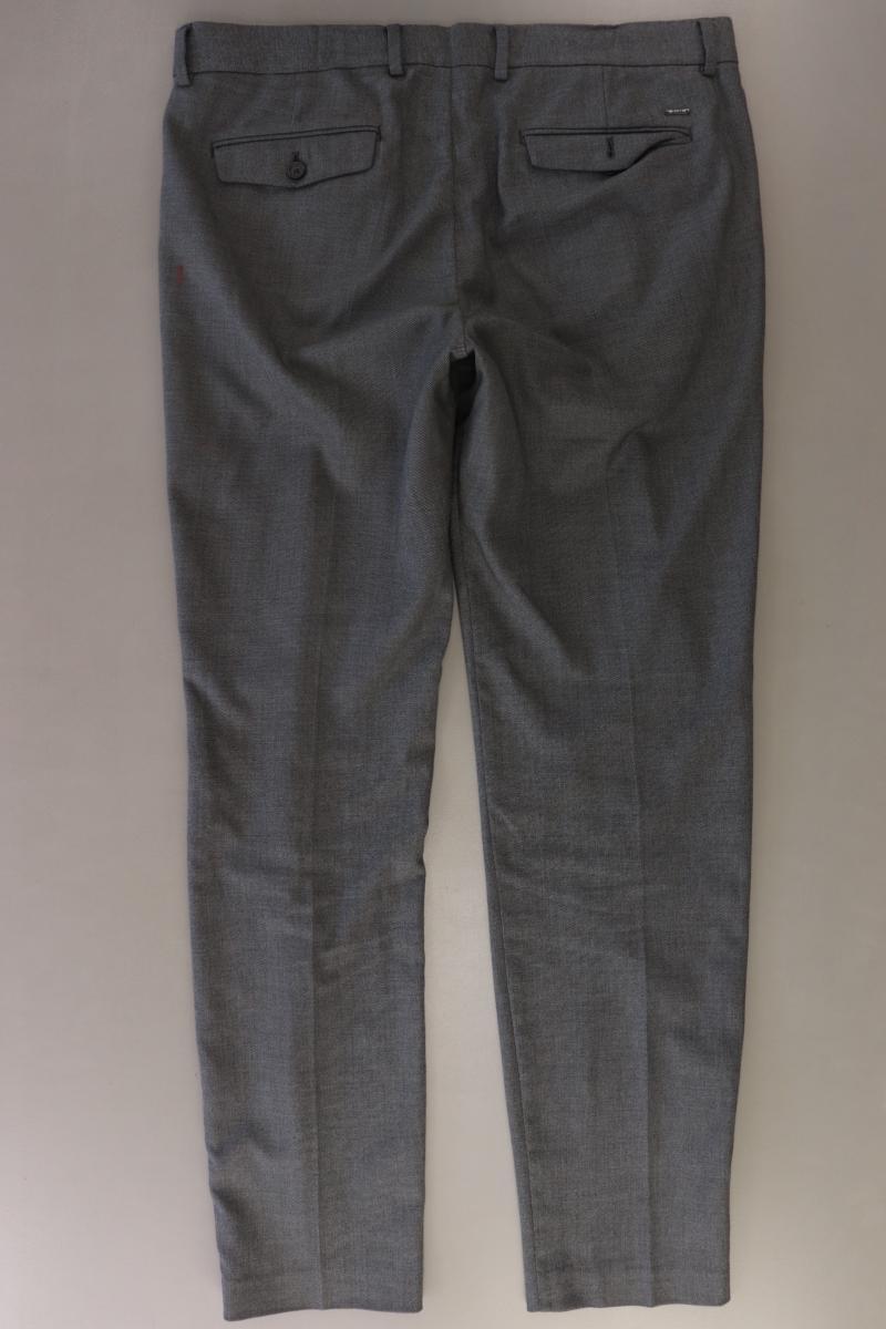 s.Oliver Black Label Anzughose für Herren Gr. Langgröße 102 grau aus Polyester