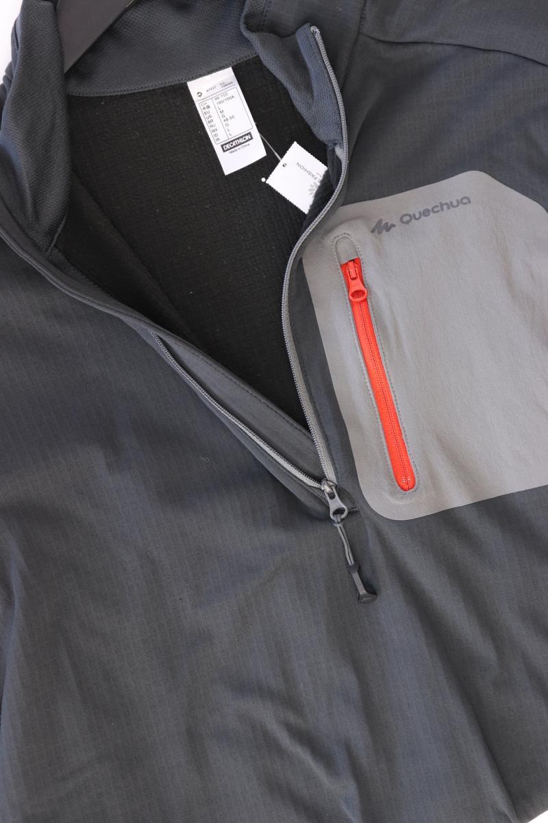Quechua Longsleeve-Shirt Gr. L Langarm grau aus Polyester