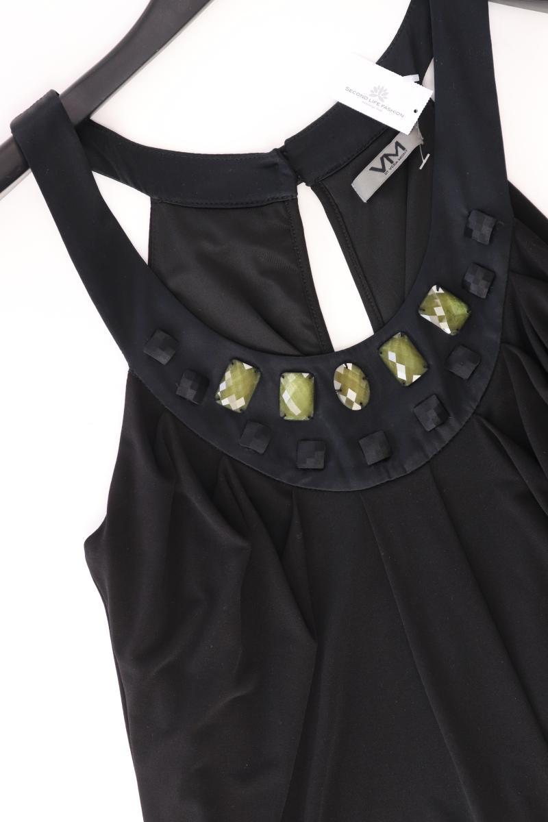 Vera Mont Abendkleid Gr. 32 Träger schwarz aus Polyester