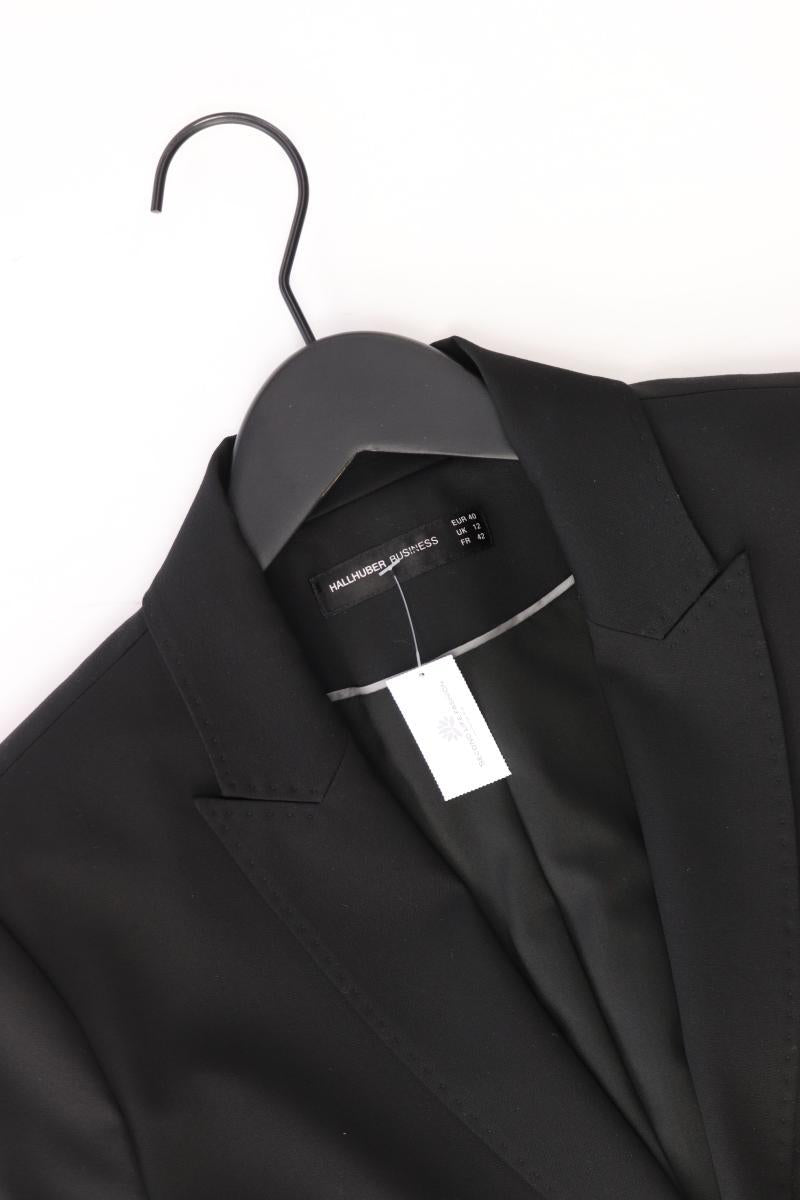 Hallhuber Regular Blazer Gr. 40 schwarz aus Polyester