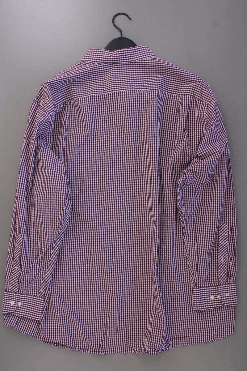 Walbusch Karohemd für Herren Gr. Hemdgröße 49/50 kariert Langarm rot