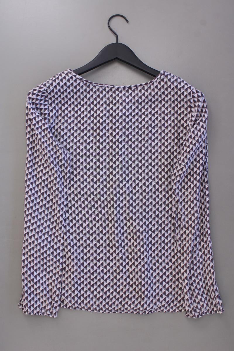 Street One Langarmbluse Gr. 38 geometrisches Muster lila aus Viskose