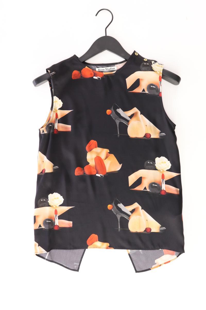 Acne Studios Seidenbluse Gr. 34 Ärmellos schwarz