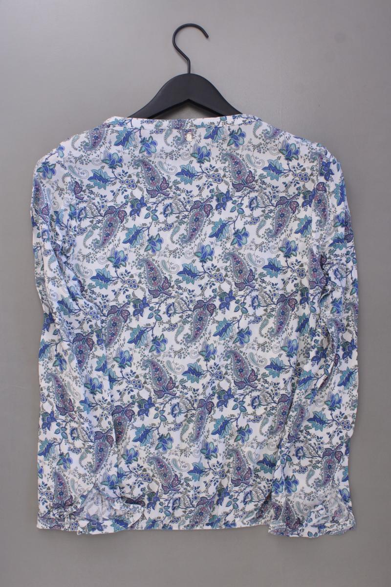 s.Oliver Langarmbluse Gr. 36 mit Paisleymuster blau aus Viskose