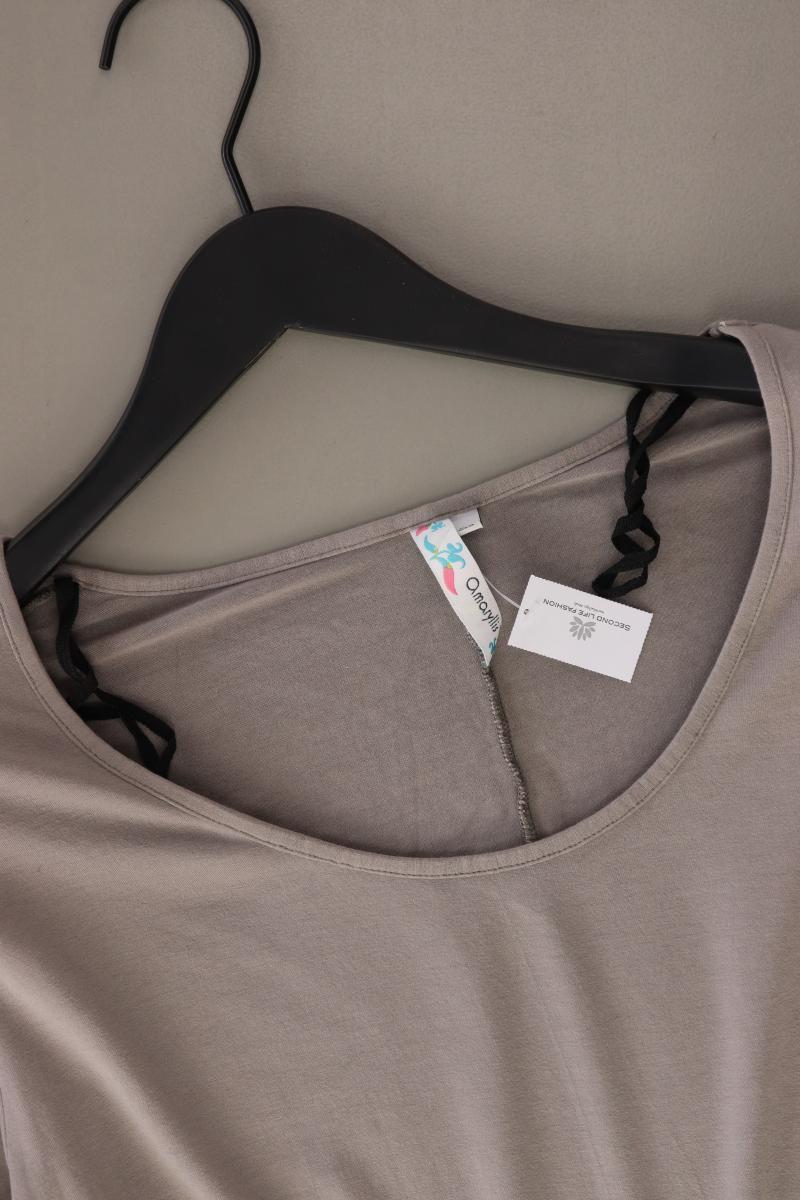 amaryllis Shirt Gr. 50 Langarm grau aus Baumwolle