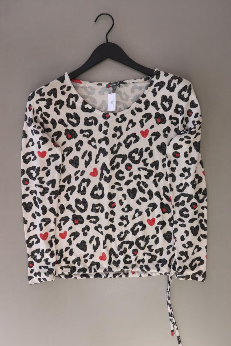 Street One Langarmpullover Gr. 36 mit Tierdruck creme aus Viskose