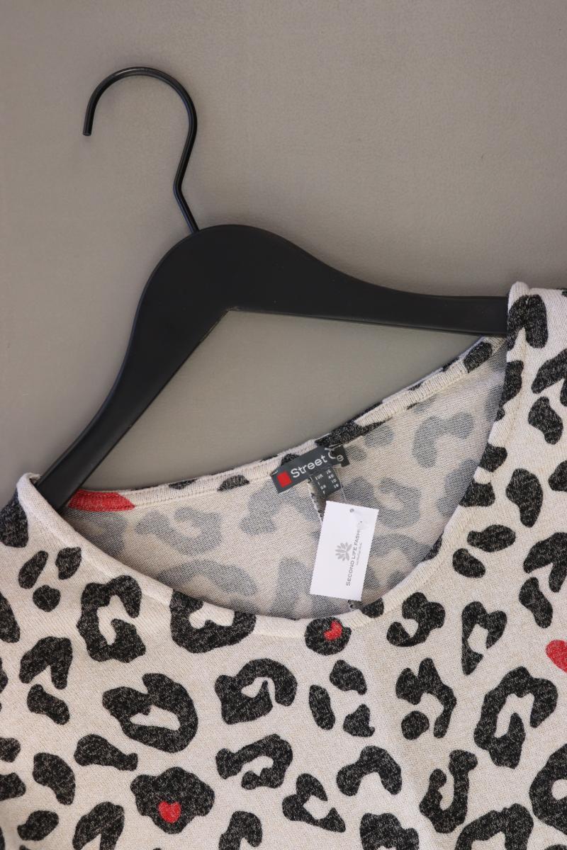 Street One Langarmpullover Gr. 36 mit Tierdruck creme aus Viskose