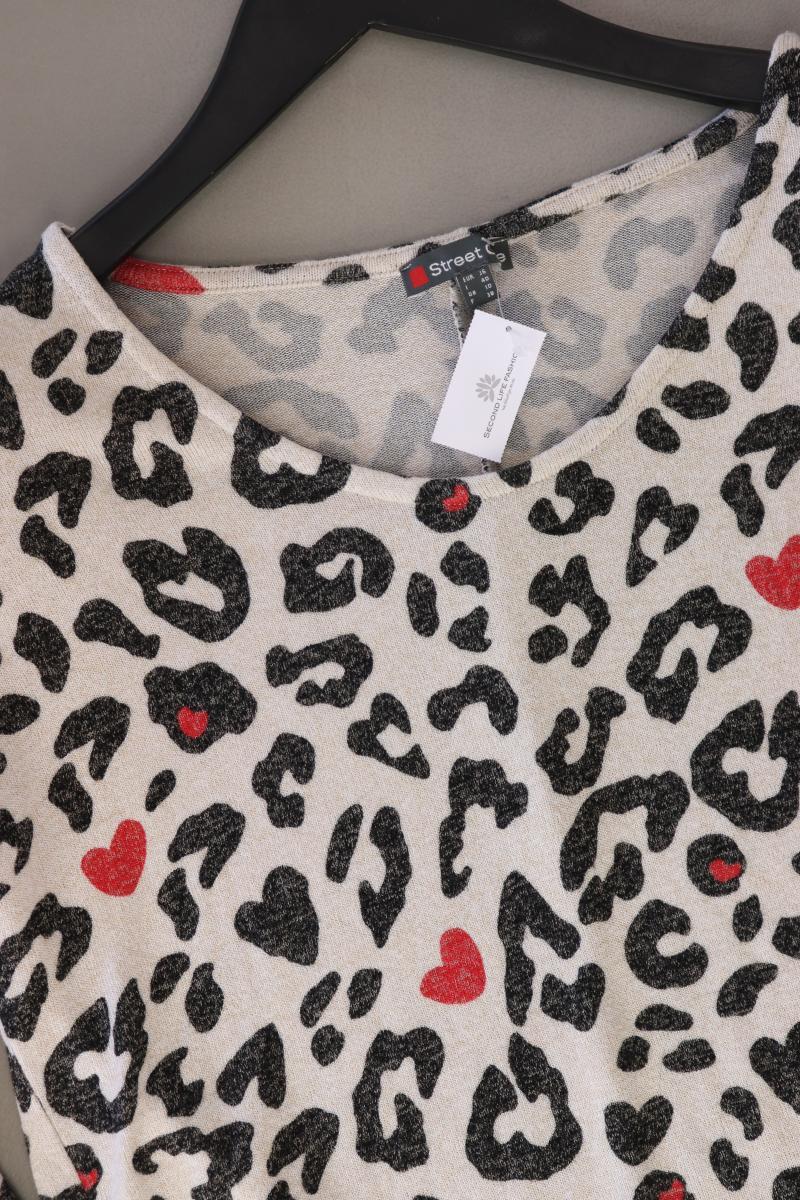 Street One Langarmpullover Gr. 36 mit Tierdruck creme aus Viskose