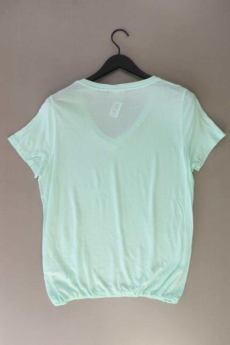 Street One Shirt mit V-Ausschnitt Gr. 42 Kurzarm grün aus Baumwolle
