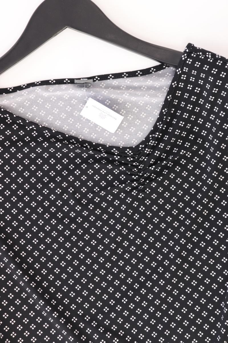 s.Oliver Black Label Kurzarmbluse Gr. 44 schwarz aus Polyester