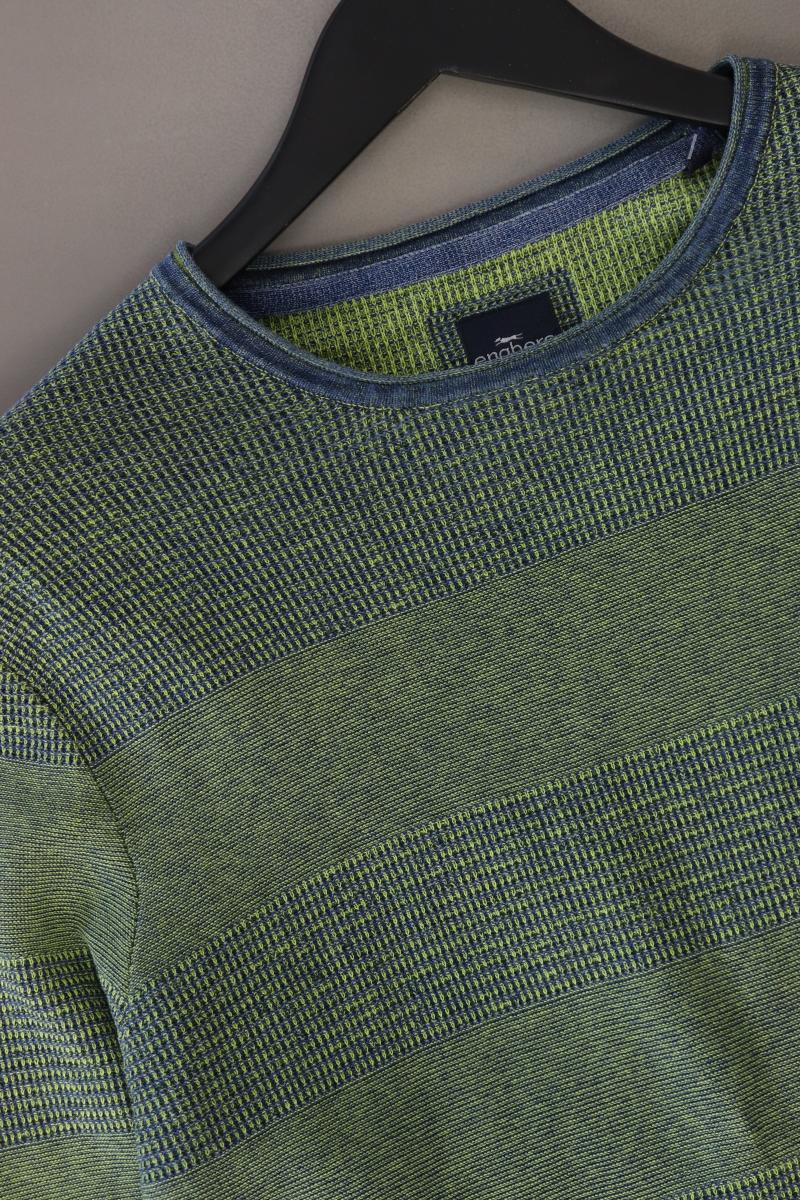 Engbers Feinstrickpullover für Herren Gr. M grün aus Baumwolle