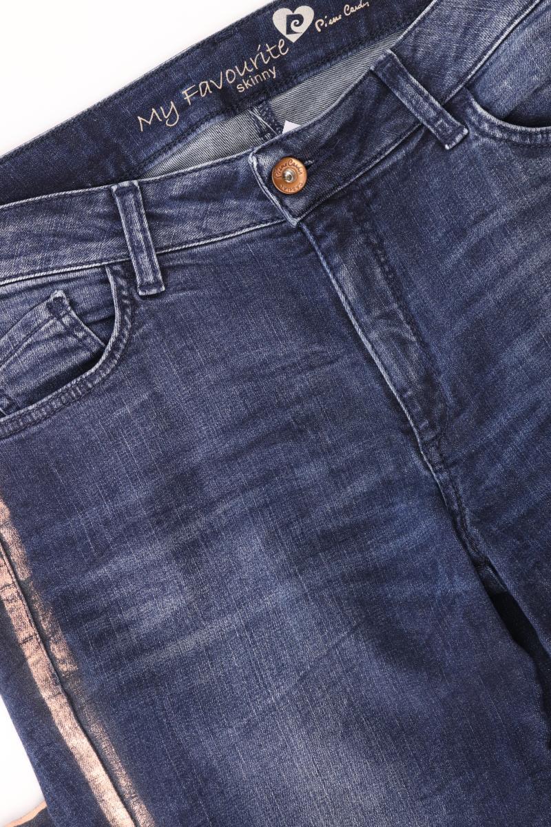 Pierre Cardin Straight Jeans Gr. Kurzgröße 42 blau aus Baumwolle