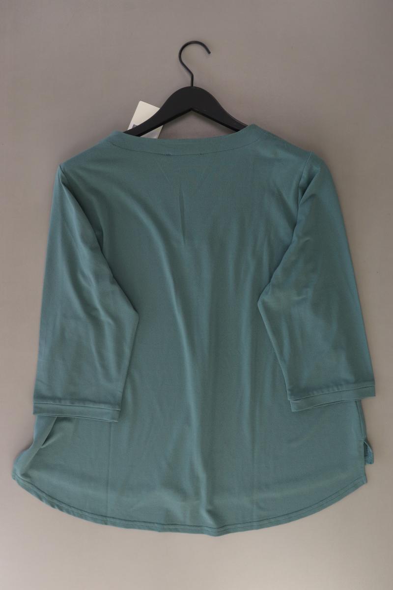 Pfeffinger Regular Bluse Gr. 46 neu mit Etikett 3/4 Ärmel türkis aus Polyester