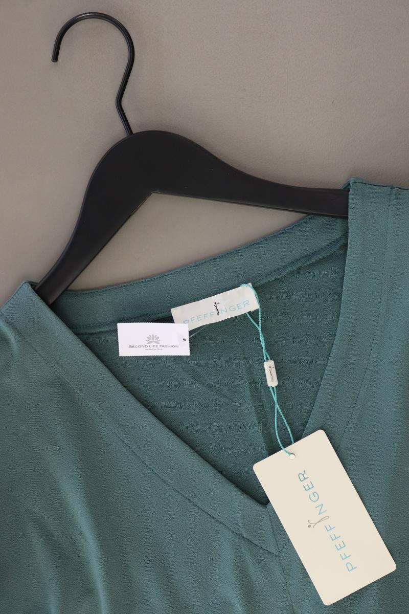 Pfeffinger Regular Bluse Gr. 46 neu mit Etikett 3/4 Ärmel türkis aus Polyester