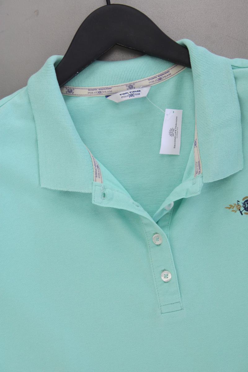 Tom Tailor Poloshirt Gr. 46 neuwertig Kurzarm türkis aus Baumwolle
