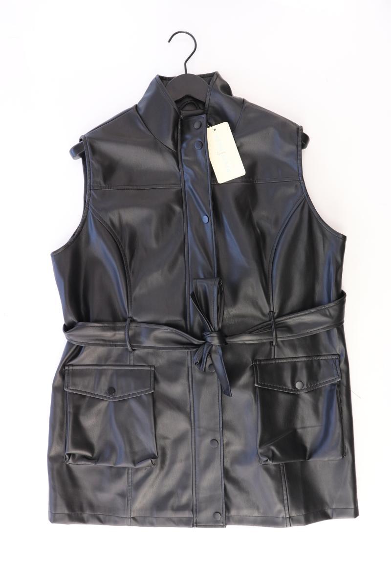 Pfeffinger Regular Weste Gr. 46 neu mit Etikett schwarz aus Kunstleder