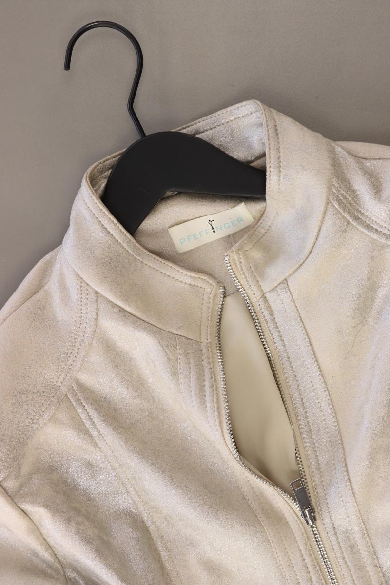 Pfeffinger Regular Jacke Gr. 46 neuwertig silber aus Polyester