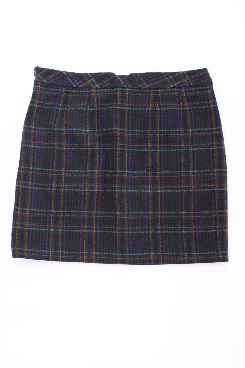 Esprit Wollrock Gr. 34 kariert blau