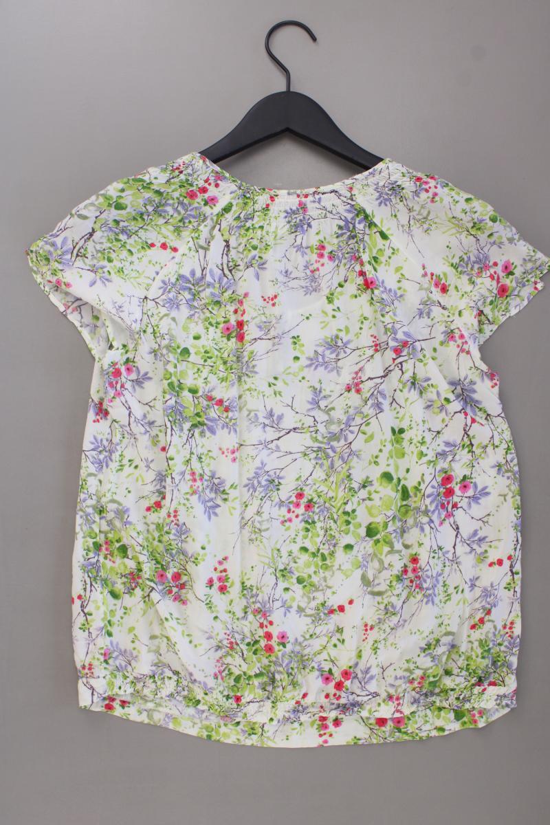 edc by Esprit Kurzarmbluse Gr. L mit Blumenmuster mehrfarbig