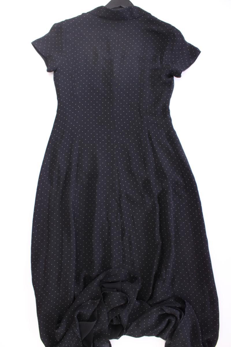 LAUREN Ralph Lauren Seidenkleid Gr. US 6 (M) gepunktet Kurzarm Vintage schwarz