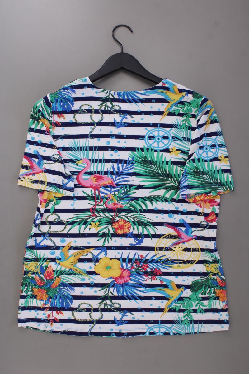 Helena Vera Printshirt Gr. 40 gestreift Kurzarm mehrfarbig aus Viskose