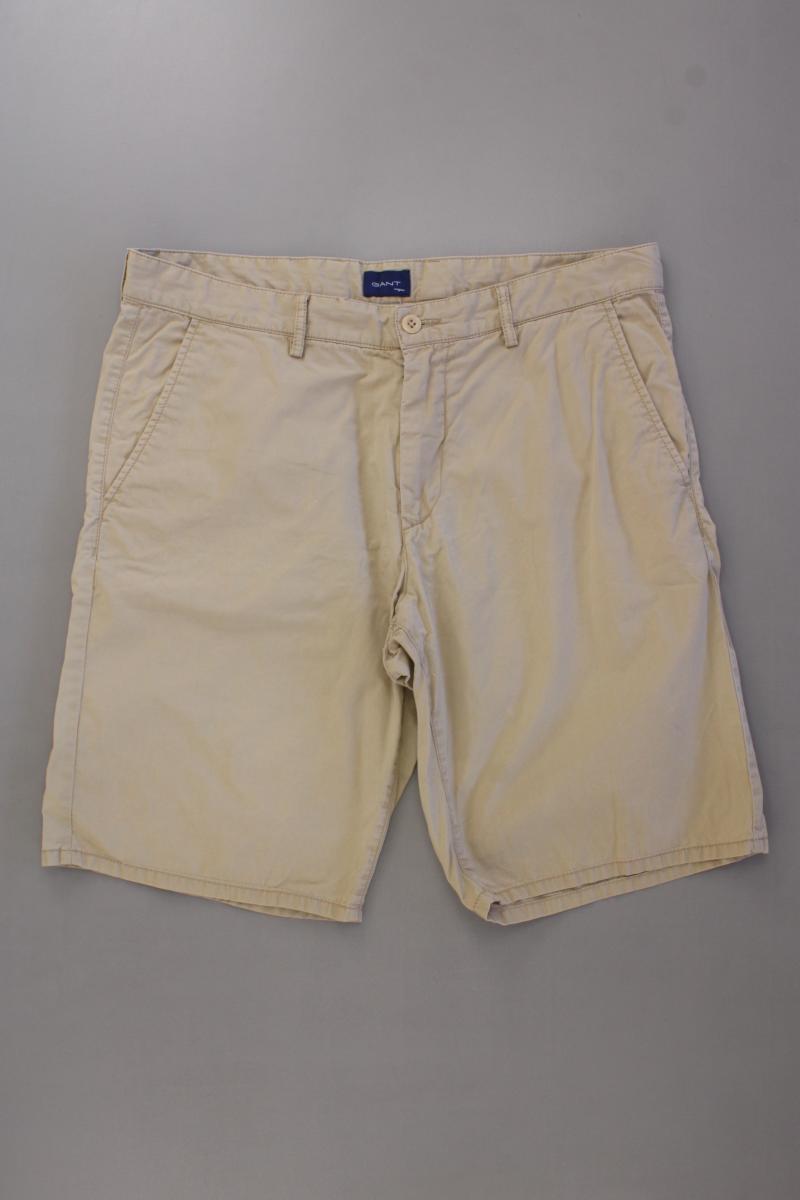 Gant Chino Shorts für Herren Gr. W34 creme aus Baumwolle