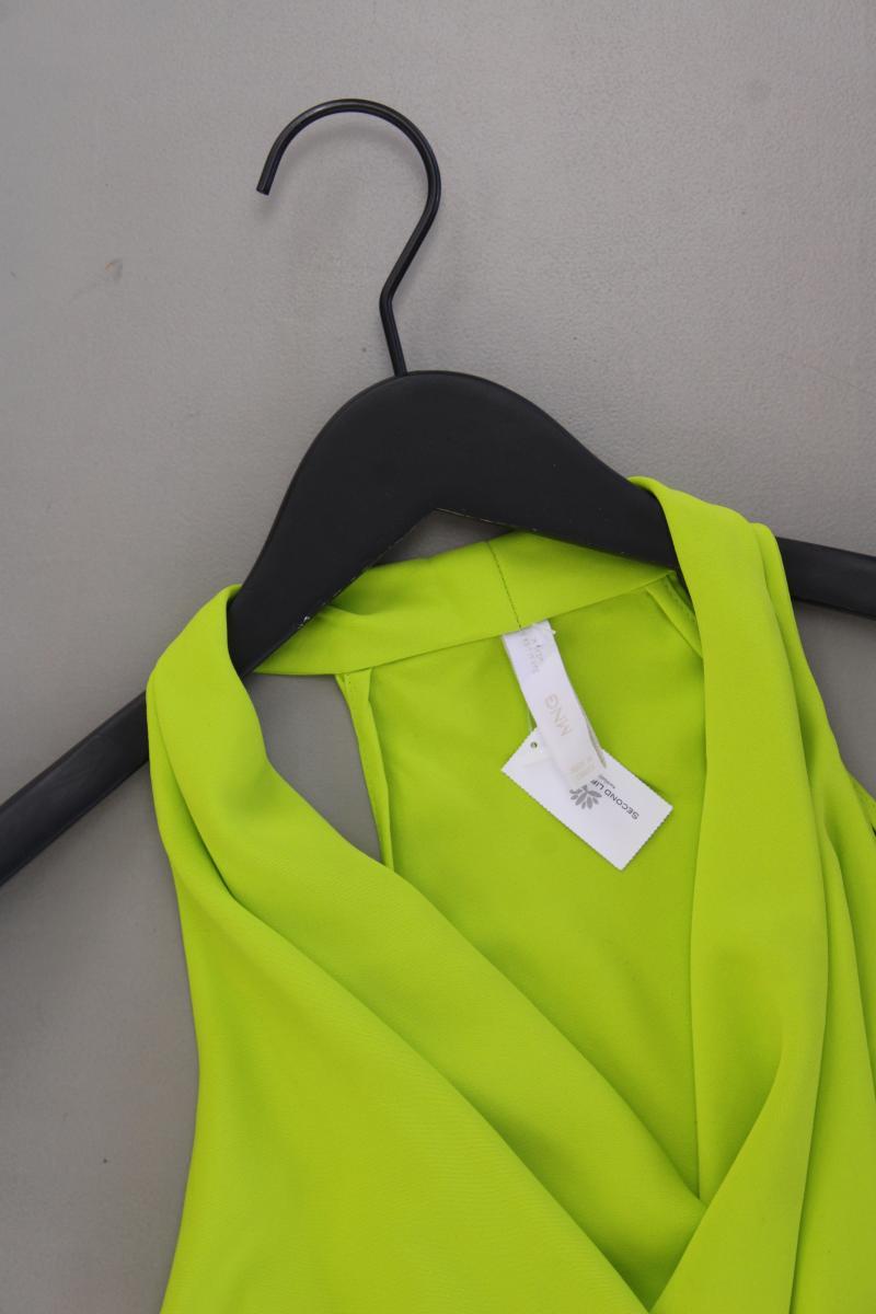 Mango Neon Neckholder Top Gr. M neuwertig grün aus Polyester