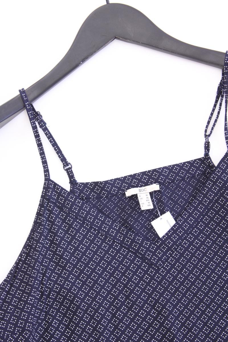 edc by Esprit Spaghetti-Top Gr. XL blau aus Viskose