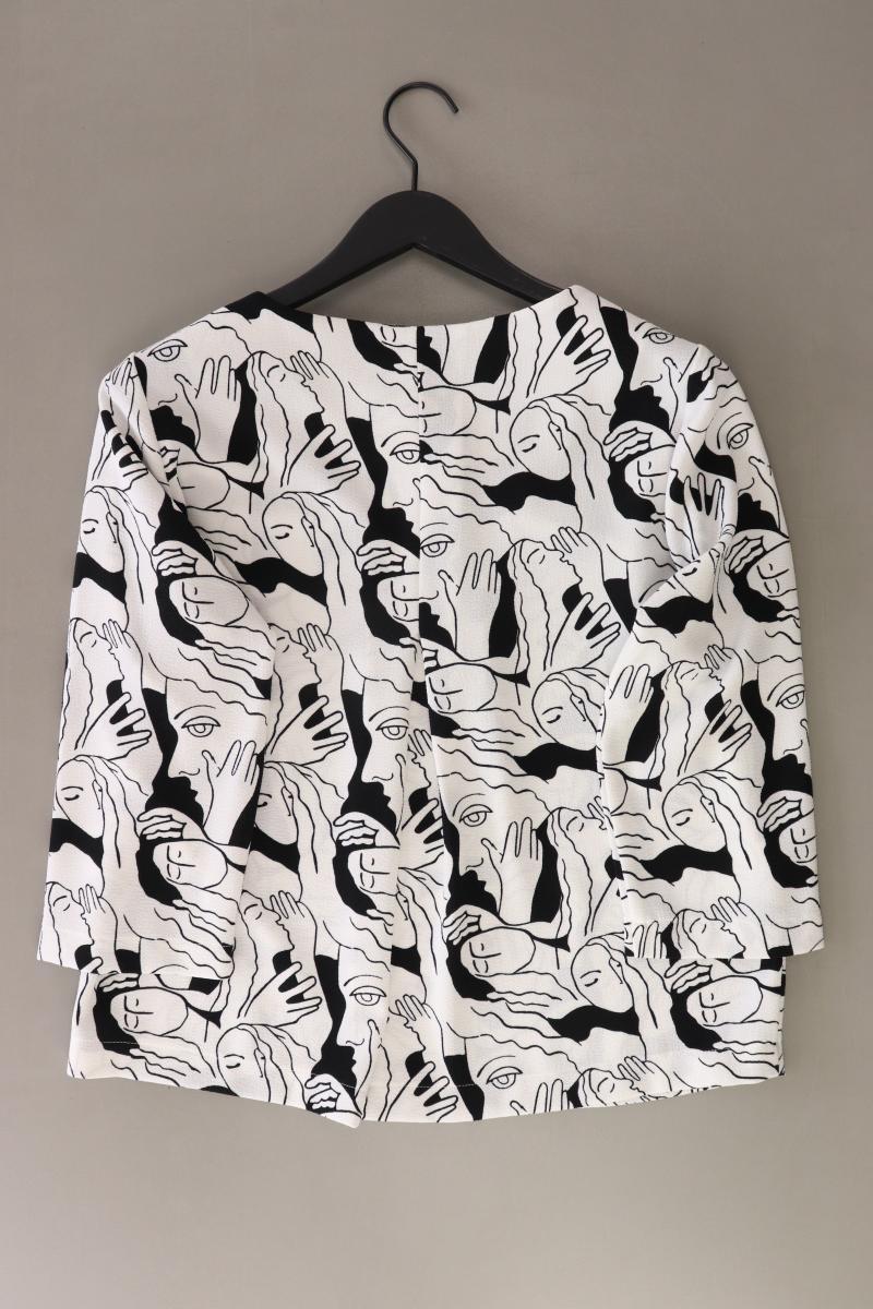 Opus Bluse "Falesha Joyful" Gr. 40 neuwertig 3/4 Ärmel weiß aus Polyester