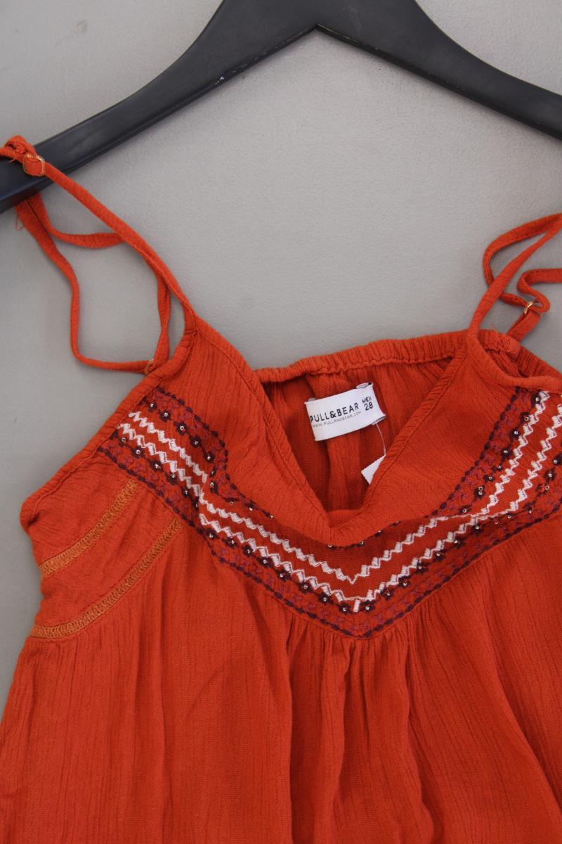 Pull&Bear Crop Top Gr. M orange aus Viskose