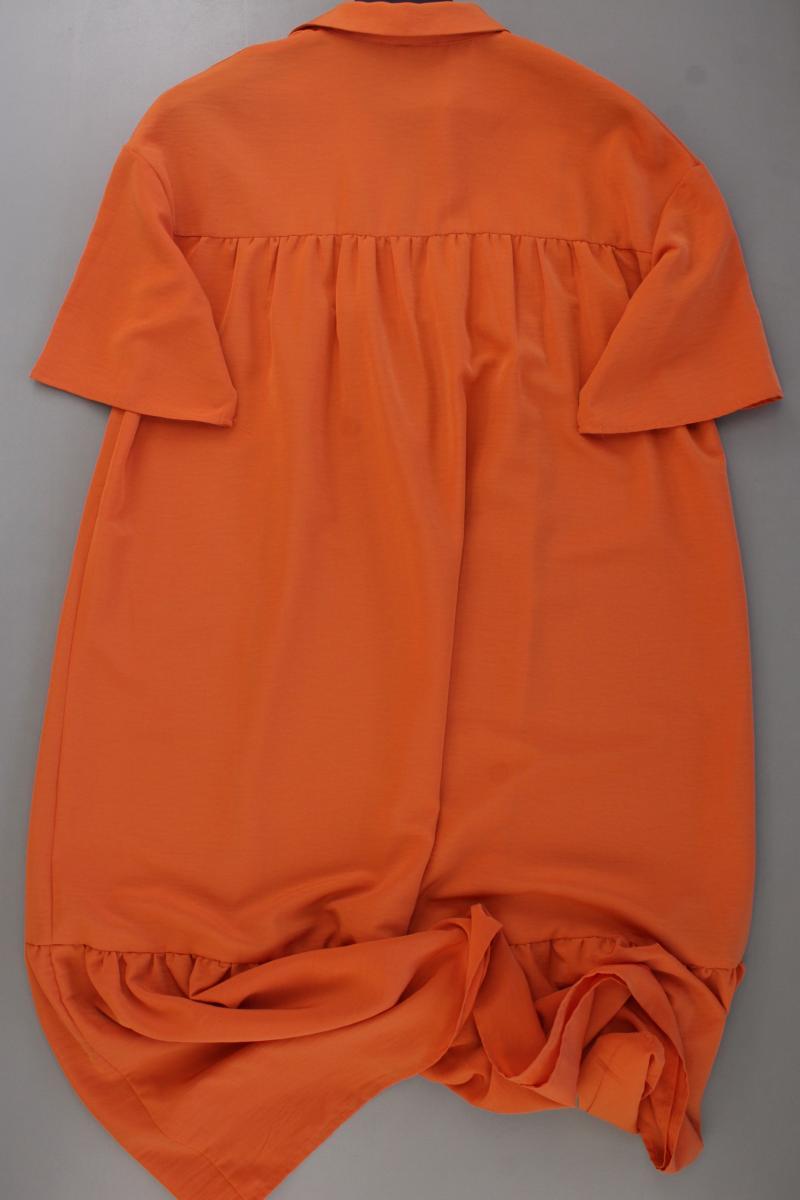 Mango Oversize Kleid Gr. S/M neuwertig Kurzarm orange aus Polyester
